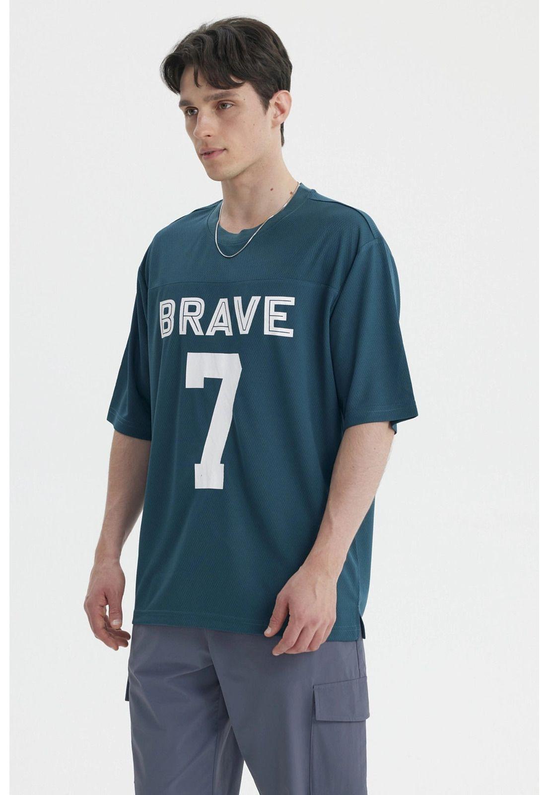 Polera Hombre Oversize Petroleo-1