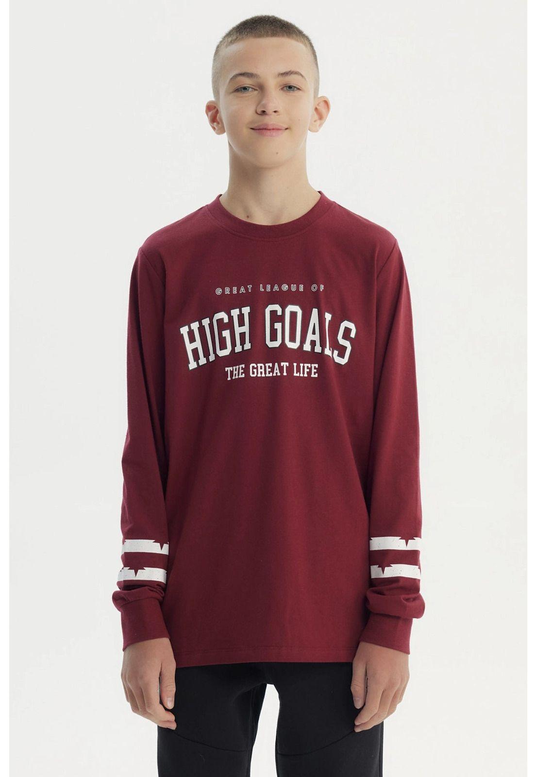 Polera Niño Slim Burdeo - lll-0
