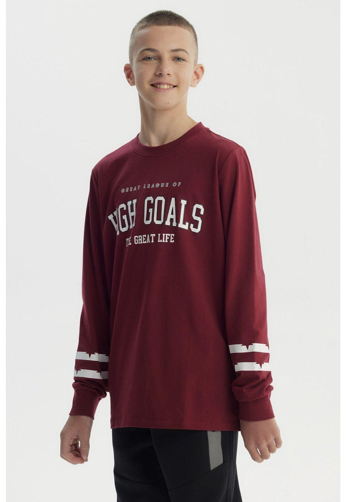 Polera Niño Slim Burdeo - lll-1