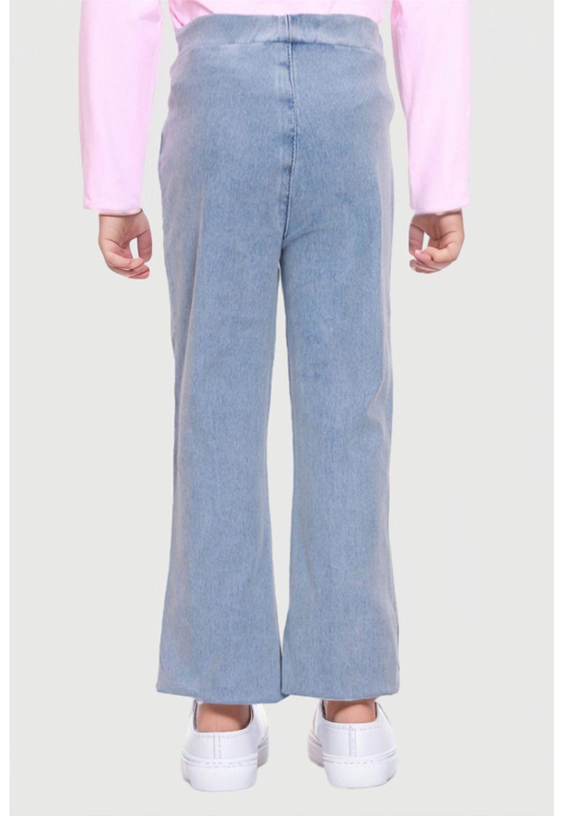 Jeans Niña Flare Leggins Celeste-1