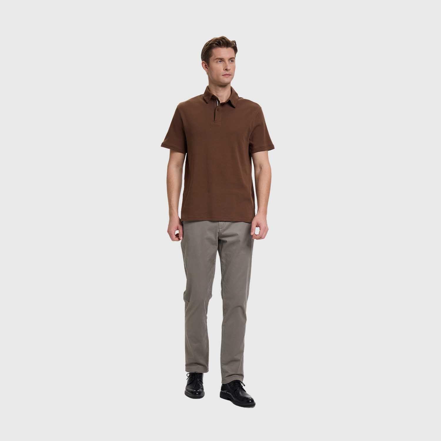 Polera Hombre Lisa Cafe Fashion's Park-3