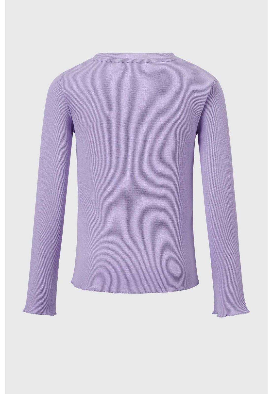 Polera Niña Strass Rib Lila-1