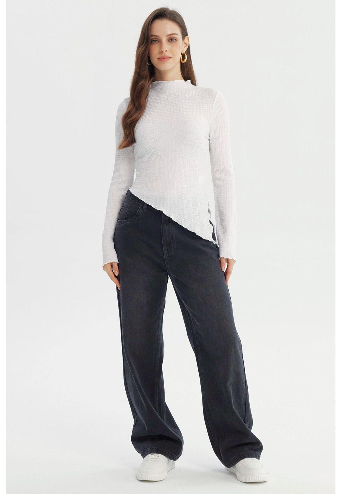 Polera Mujer Ajustado Blanco - Vl-3