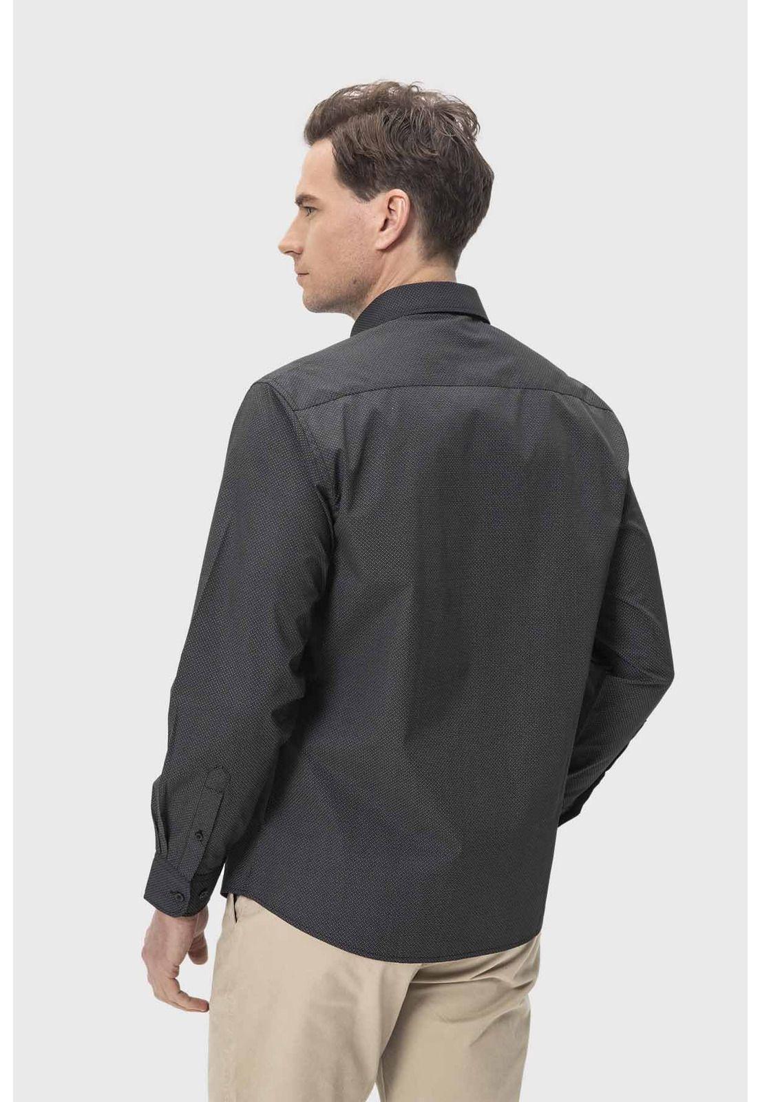 Camisa Hombre Mini Print Marengo-2