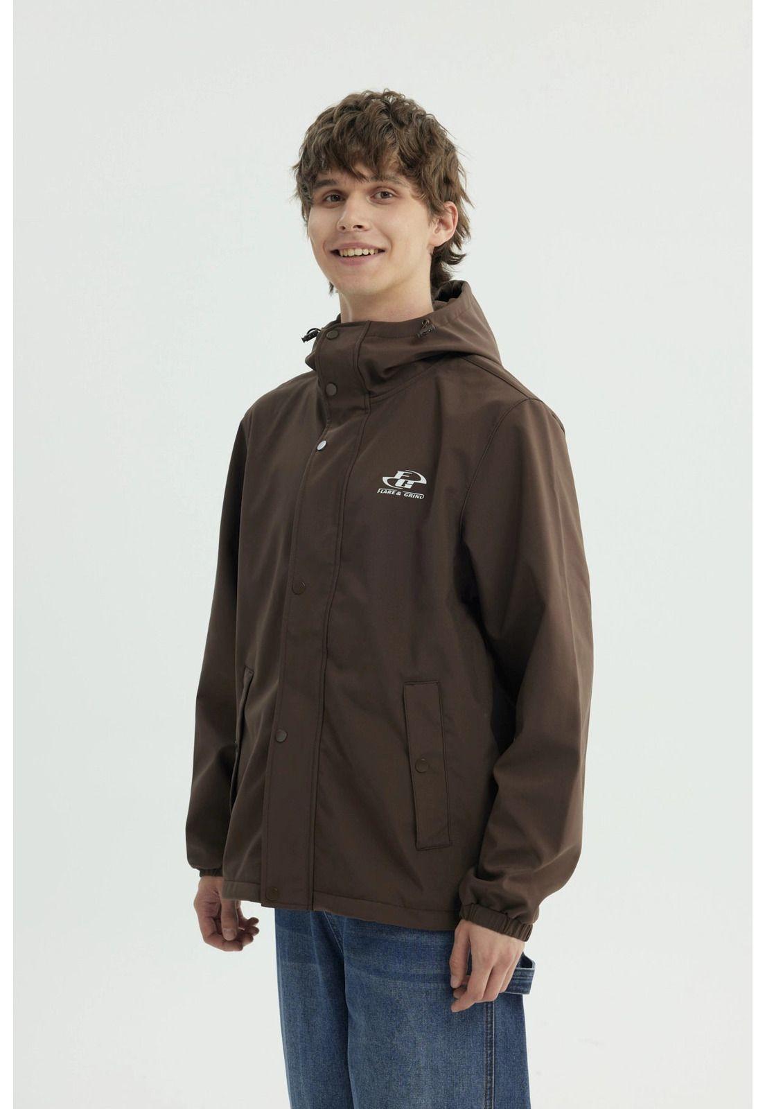 Chaqueta Hombre Oversize Café-1
