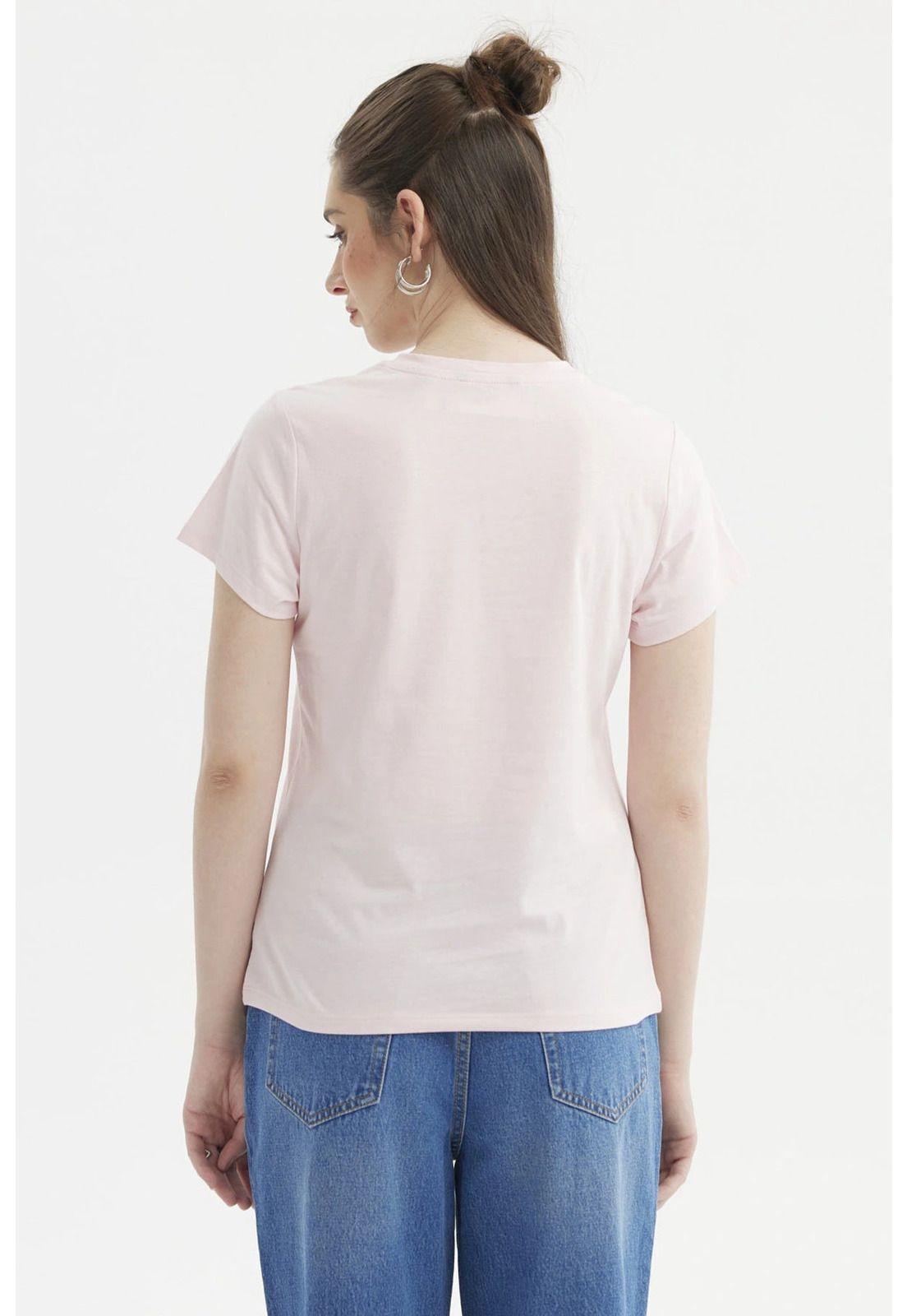 Polera Mujer Básica Rosado-2