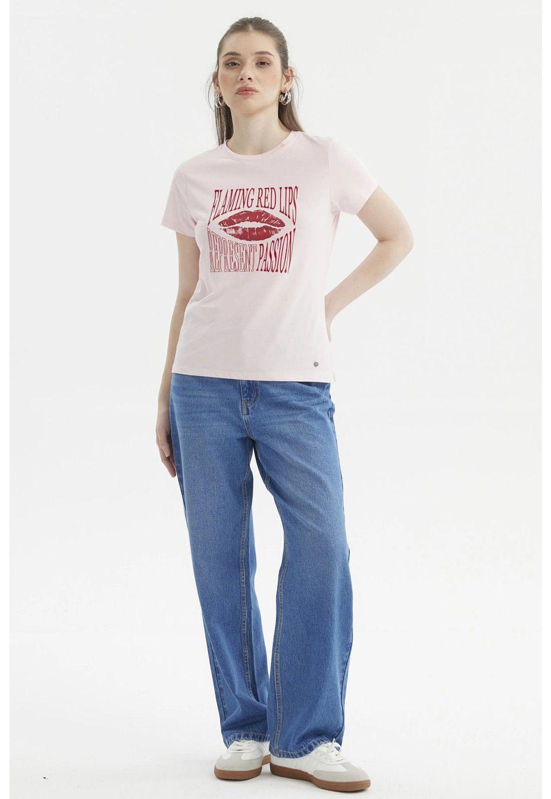 Polera Mujer Básica Rosado-3