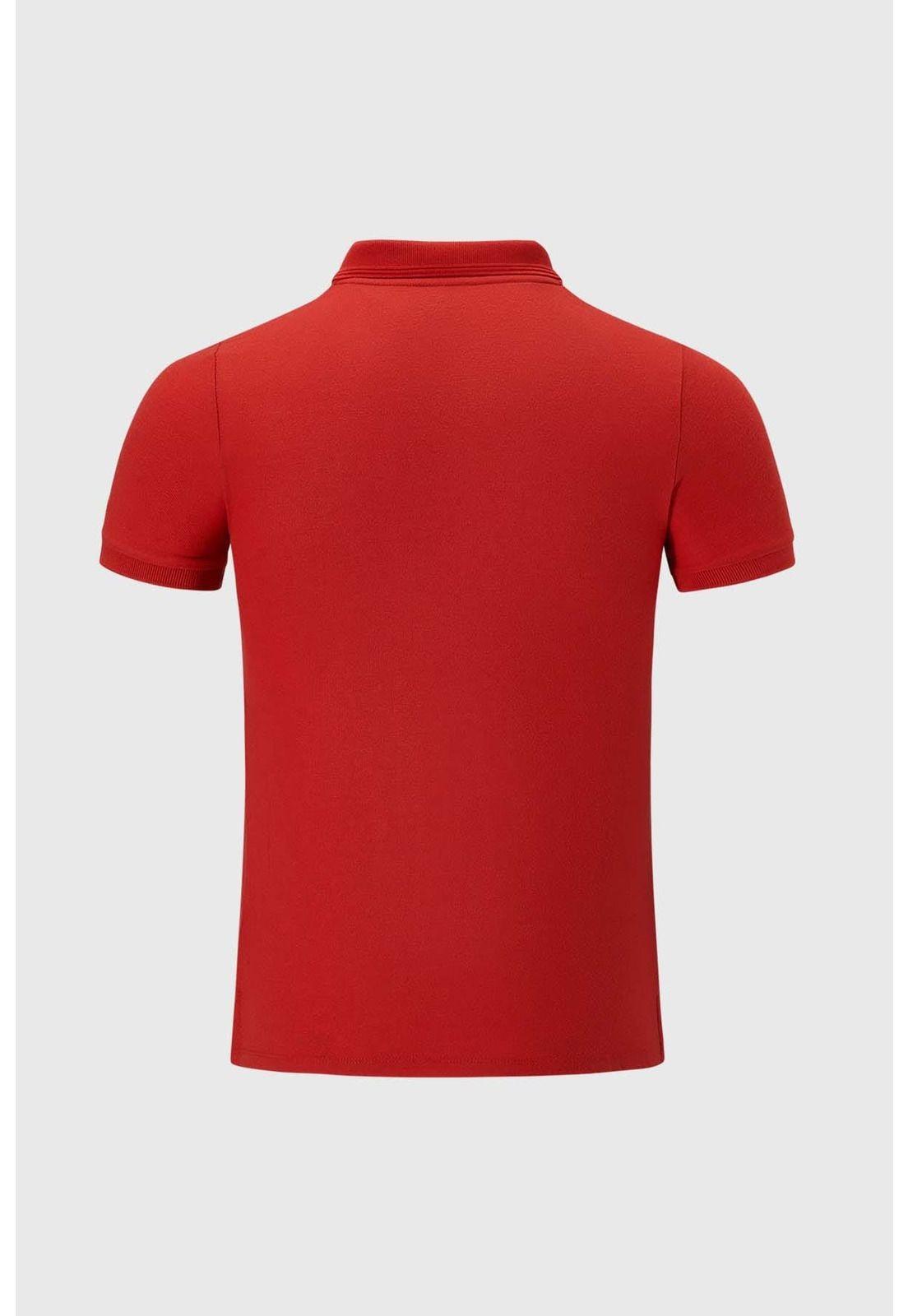 Polera Niño Piqué Básica Rojo - ll-1