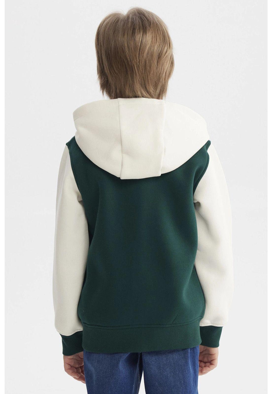 Chaqueta Niño Slim Verde Oscuro-2