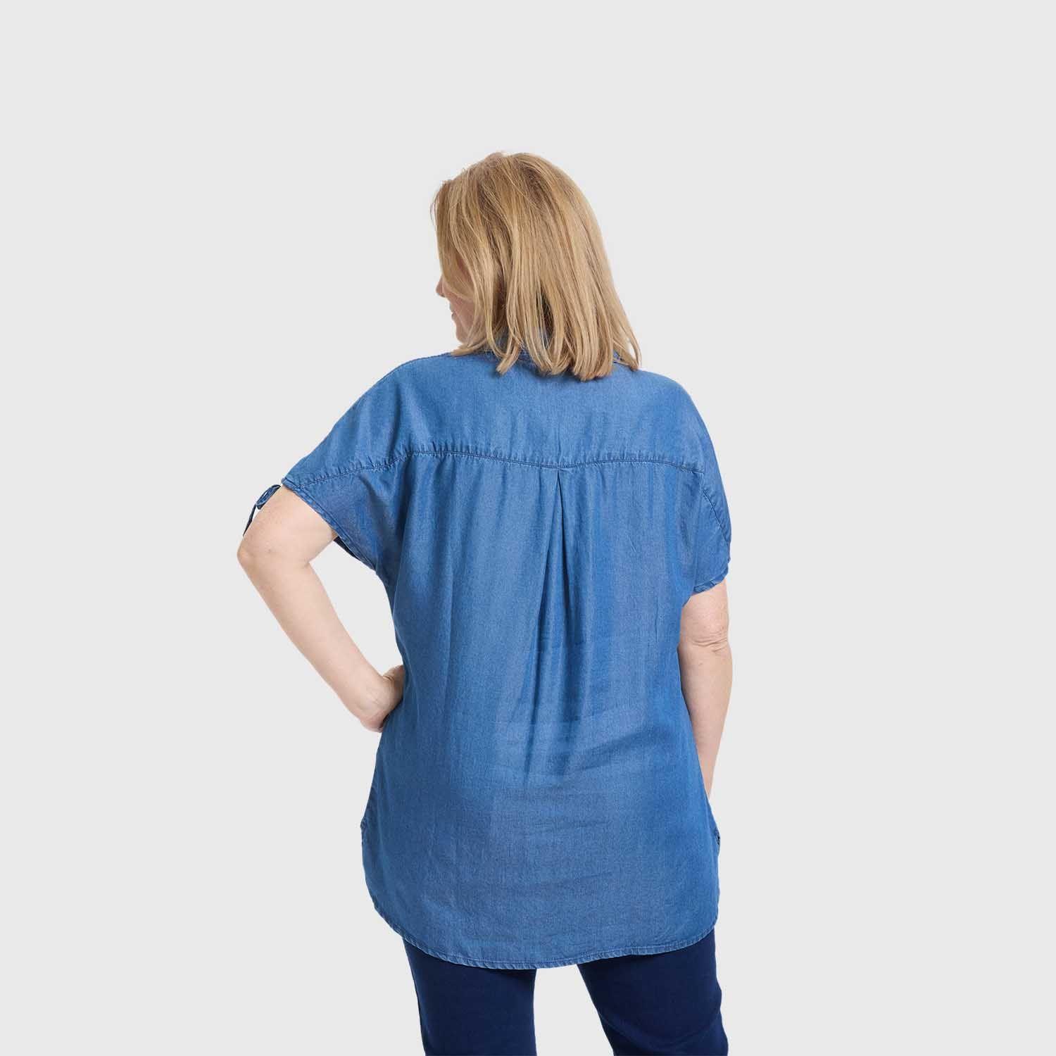 Blusa Mujer Con Ajustador Azul Fashion's Park-2