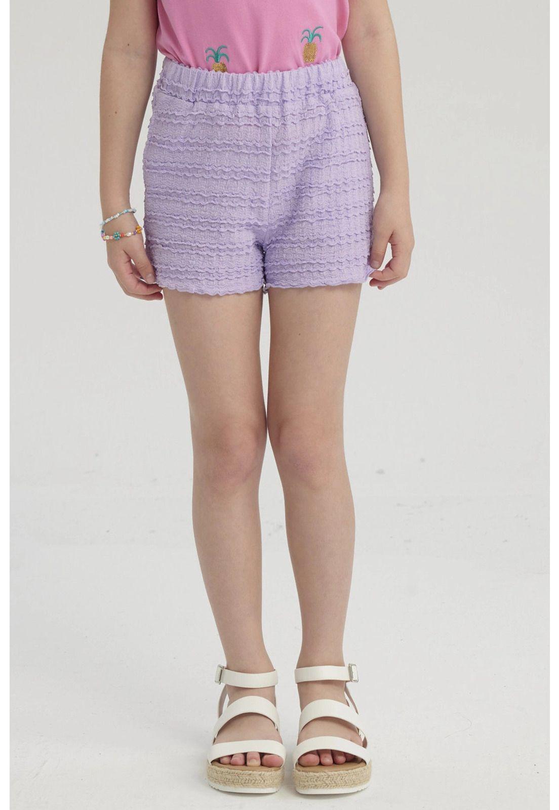 Short Niña Textura Morado-0