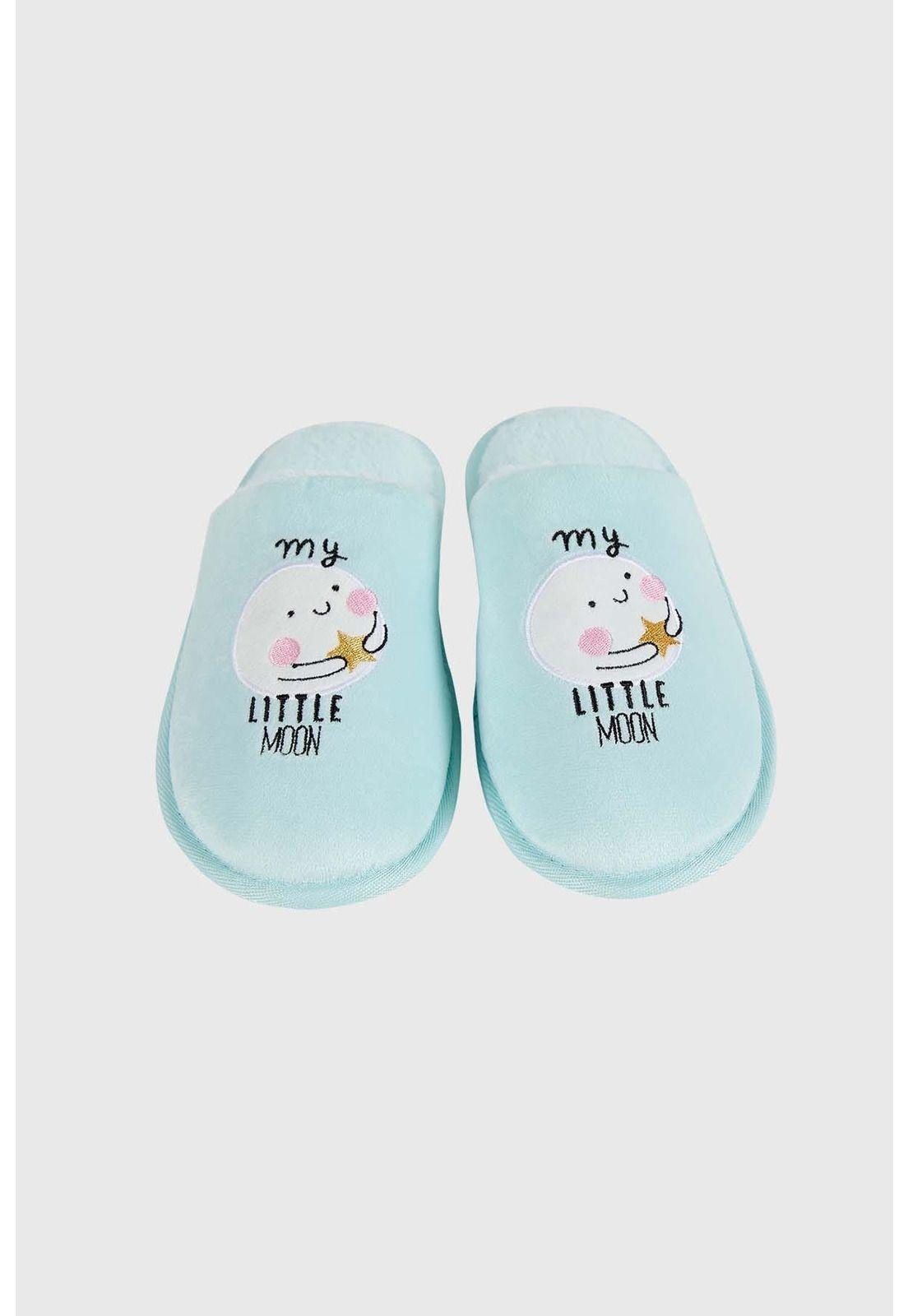 Pantufla Mujer Polar Animales Aqua-0
