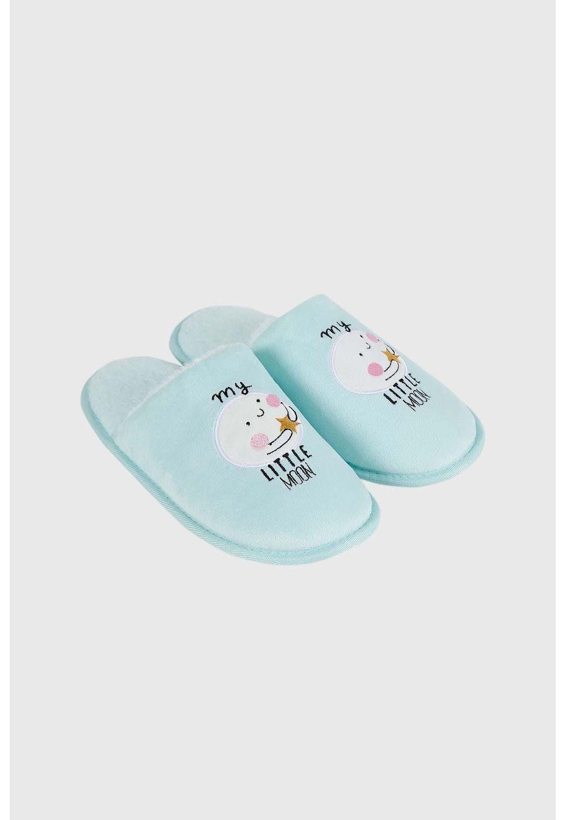 Pantufla Mujer Polar Animales Aqua-1