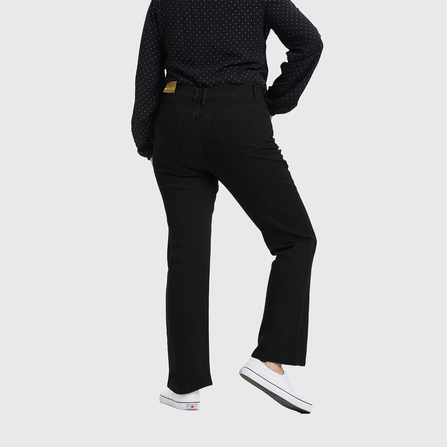 Jeans Mujer Control Abdomen Negro Fashion's Park-2