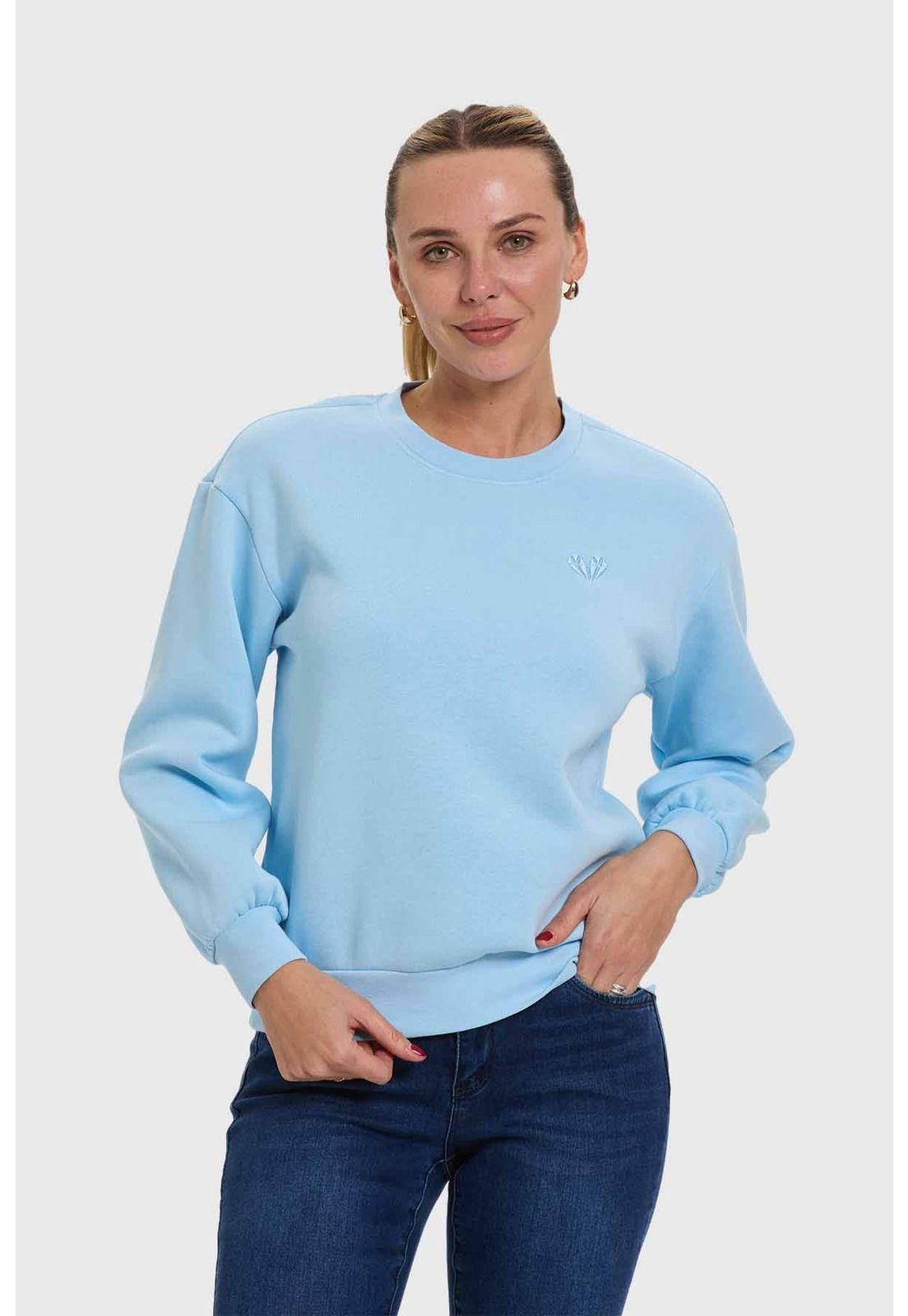 Polerón Mujer Celeste-0