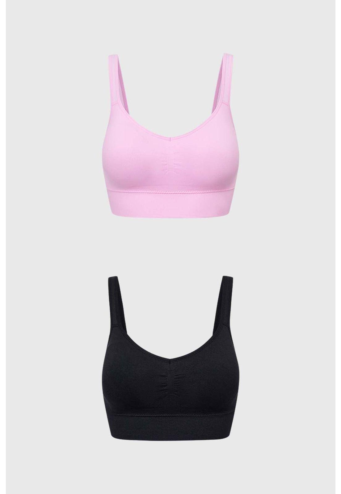 Sostén Mujer Peto Comfort Bipack Palo Rosa-0