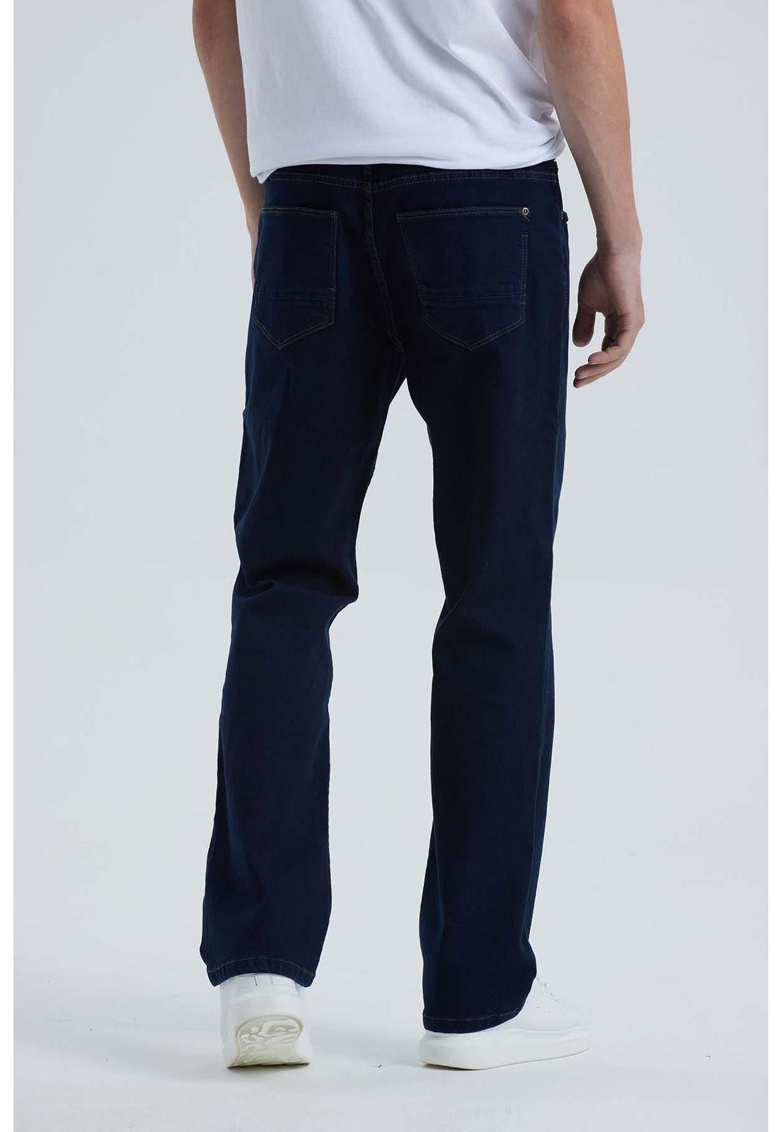 Jeans Hombre Straight Azul-1