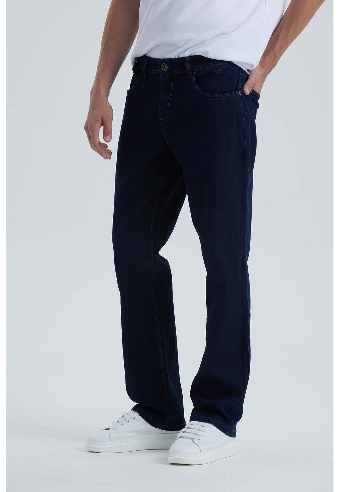 Jeans Hombre Straight Azul-2