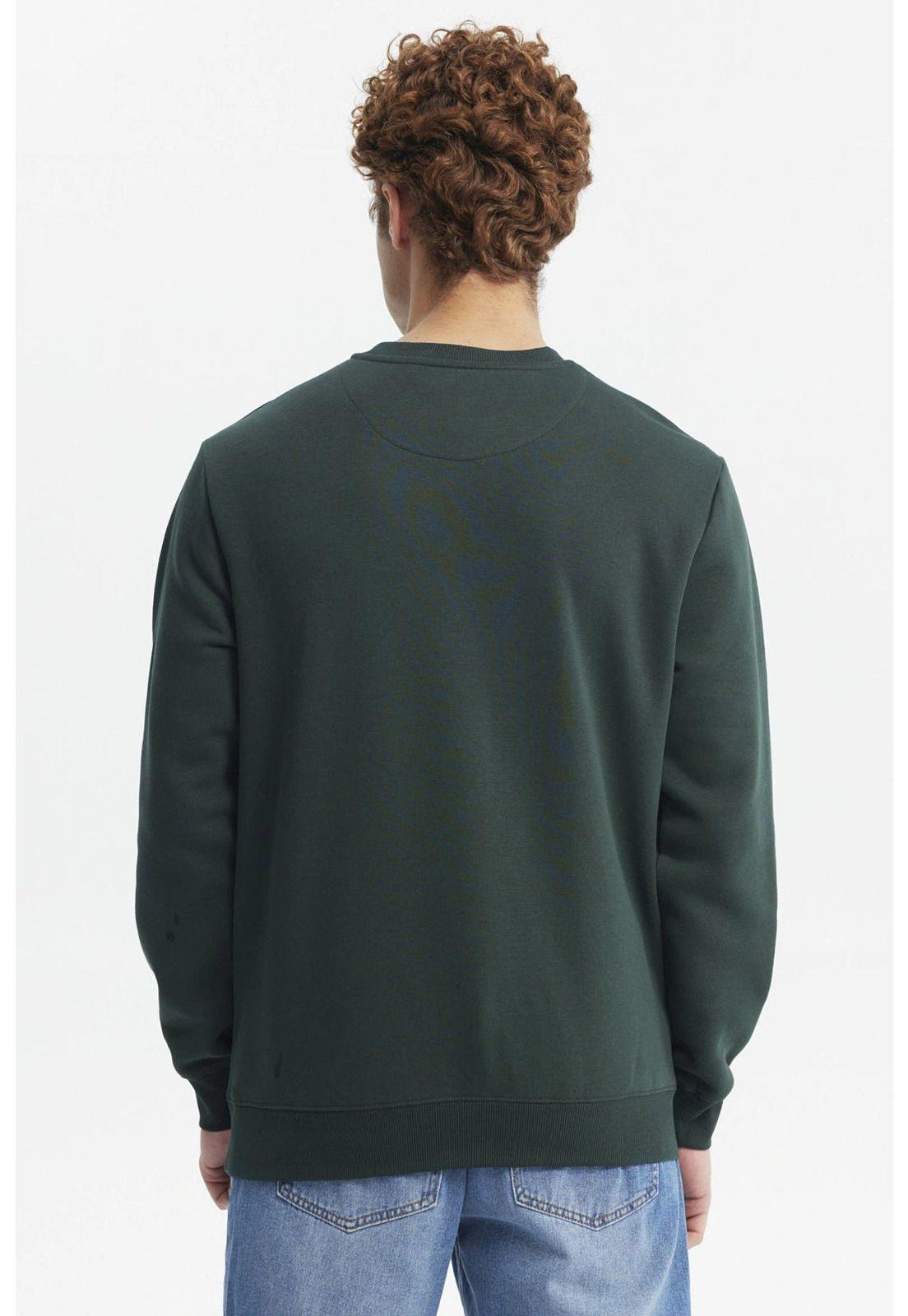 Polerón Hombre Slim Verde-2