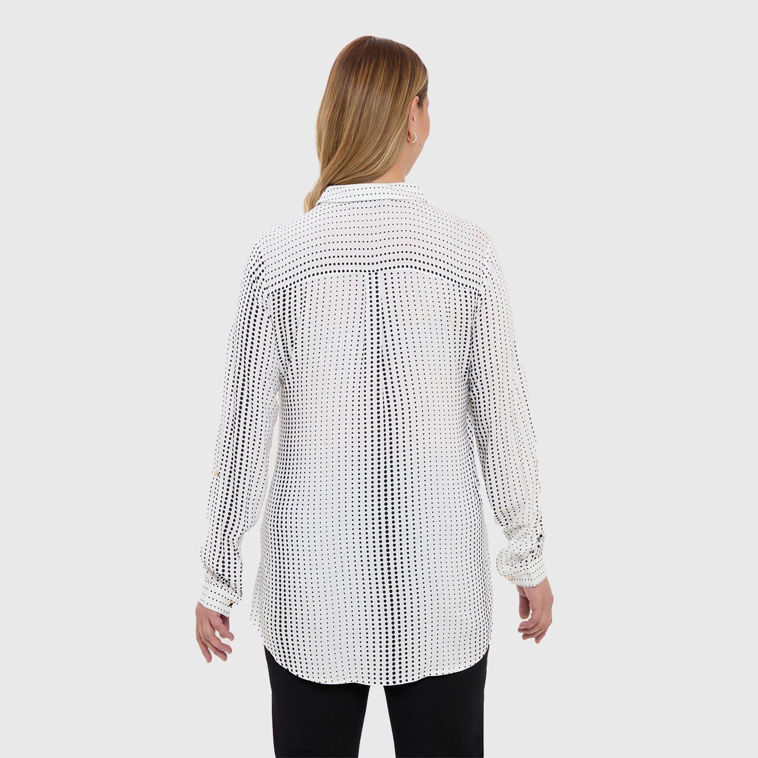 Blusa Mujer Lisa Estampada Blanco-2