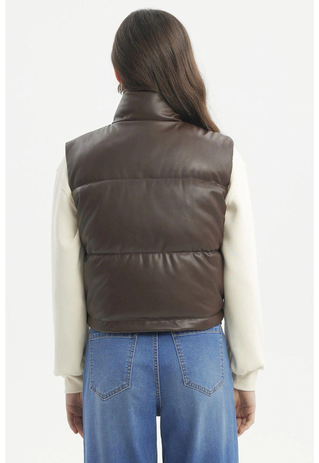 Parka Mujer Juvenil Café Oscuro-2
