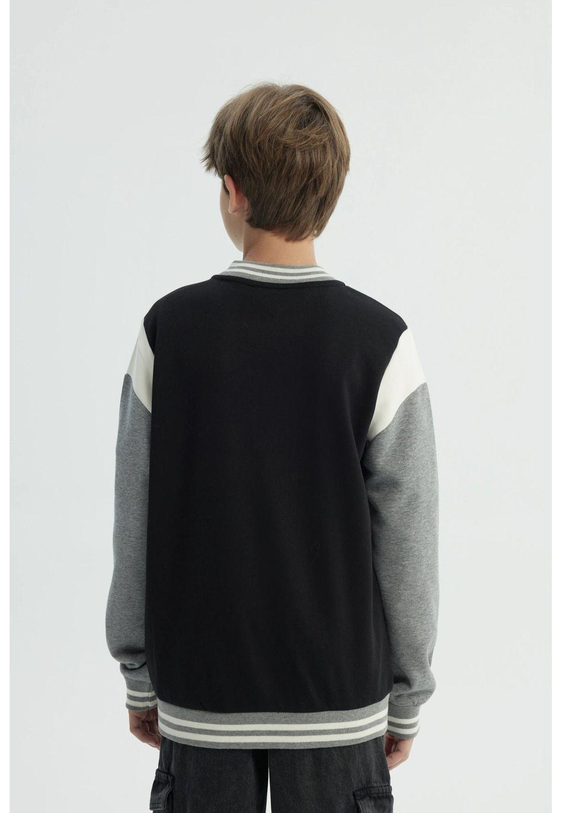 Polerón Niño Slim Negro - Vl-2