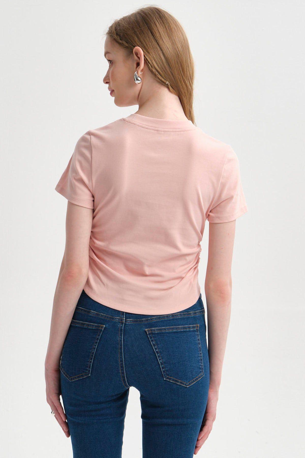 Polera Mujer Recogido Palo Rosa-2