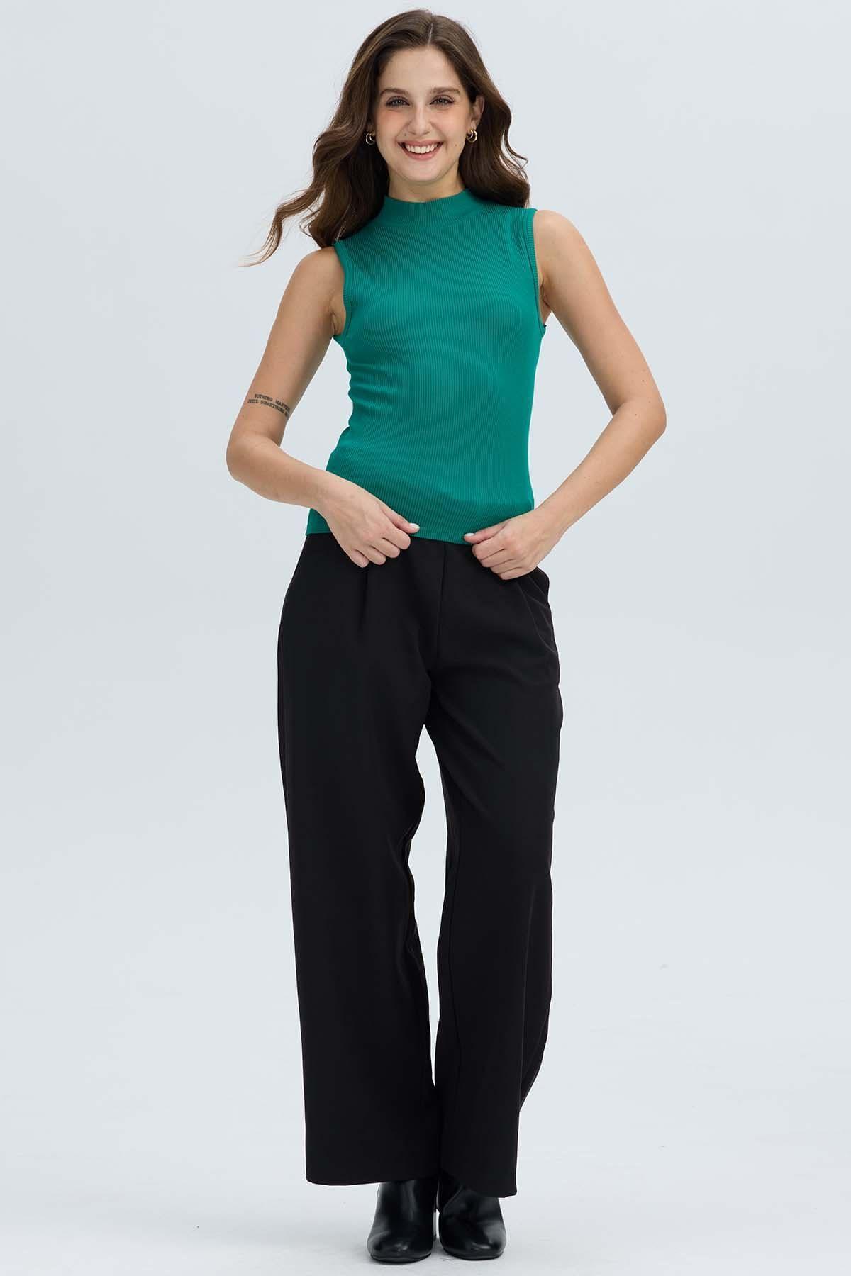 Polera Mujer Rib Verde II-3