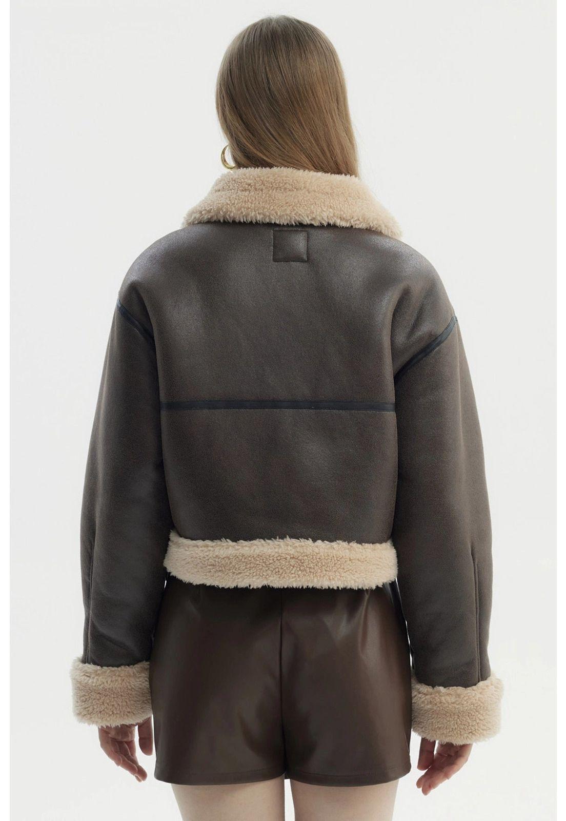 Chaqueta Mujer Aviador Café - ll-2