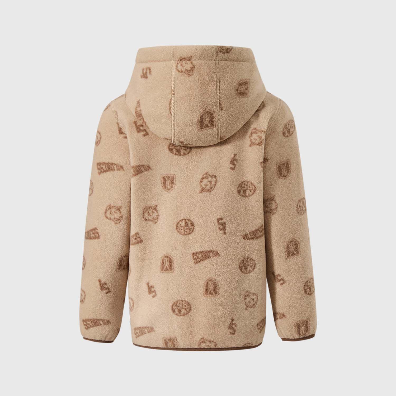 Polar Niño Con Bolsillos Beige-1