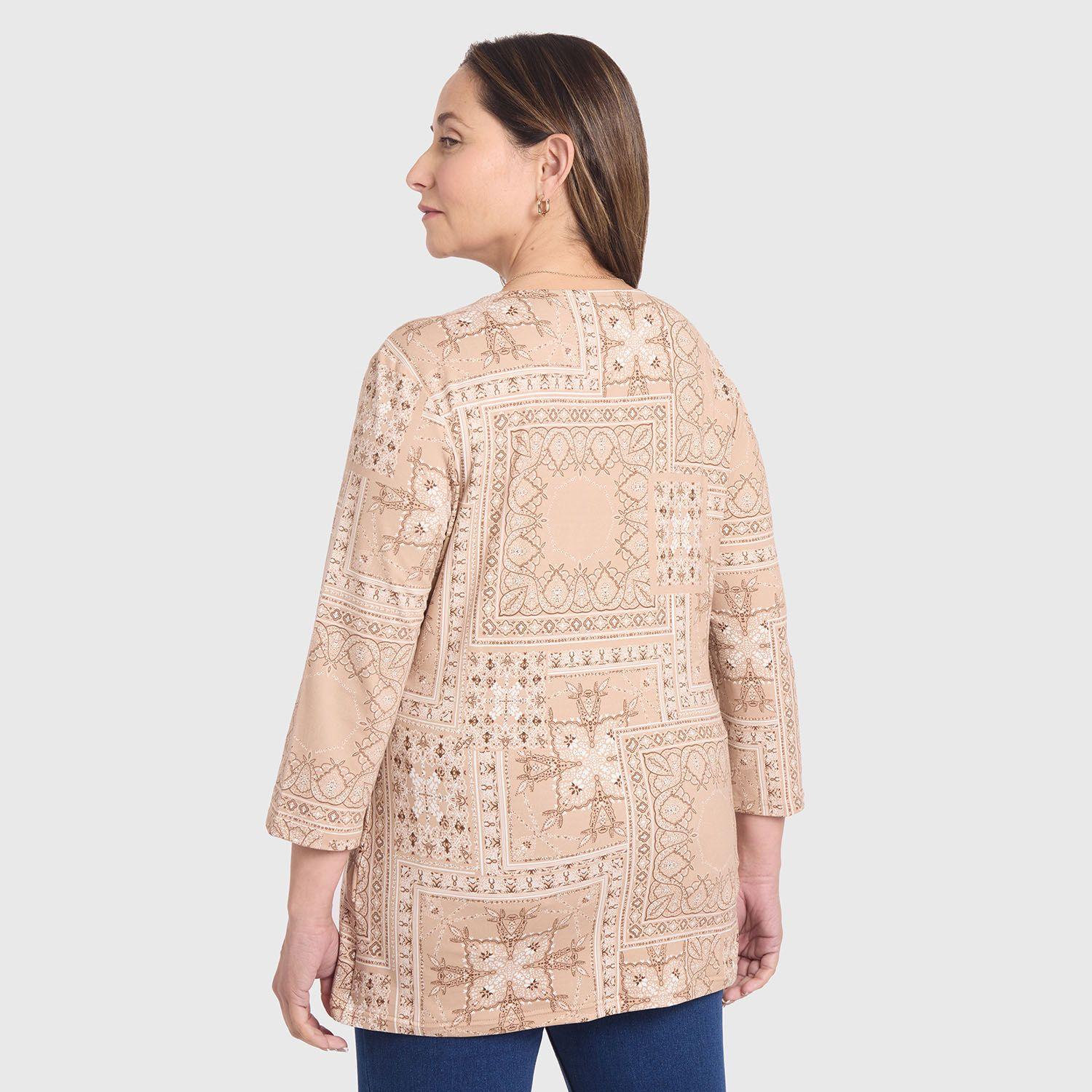 Polera Mujer Estampada Beige Fashion´s Park-2