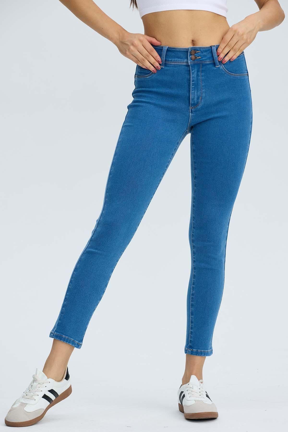 Jeans Mujer Push Up Jeny Azul-1