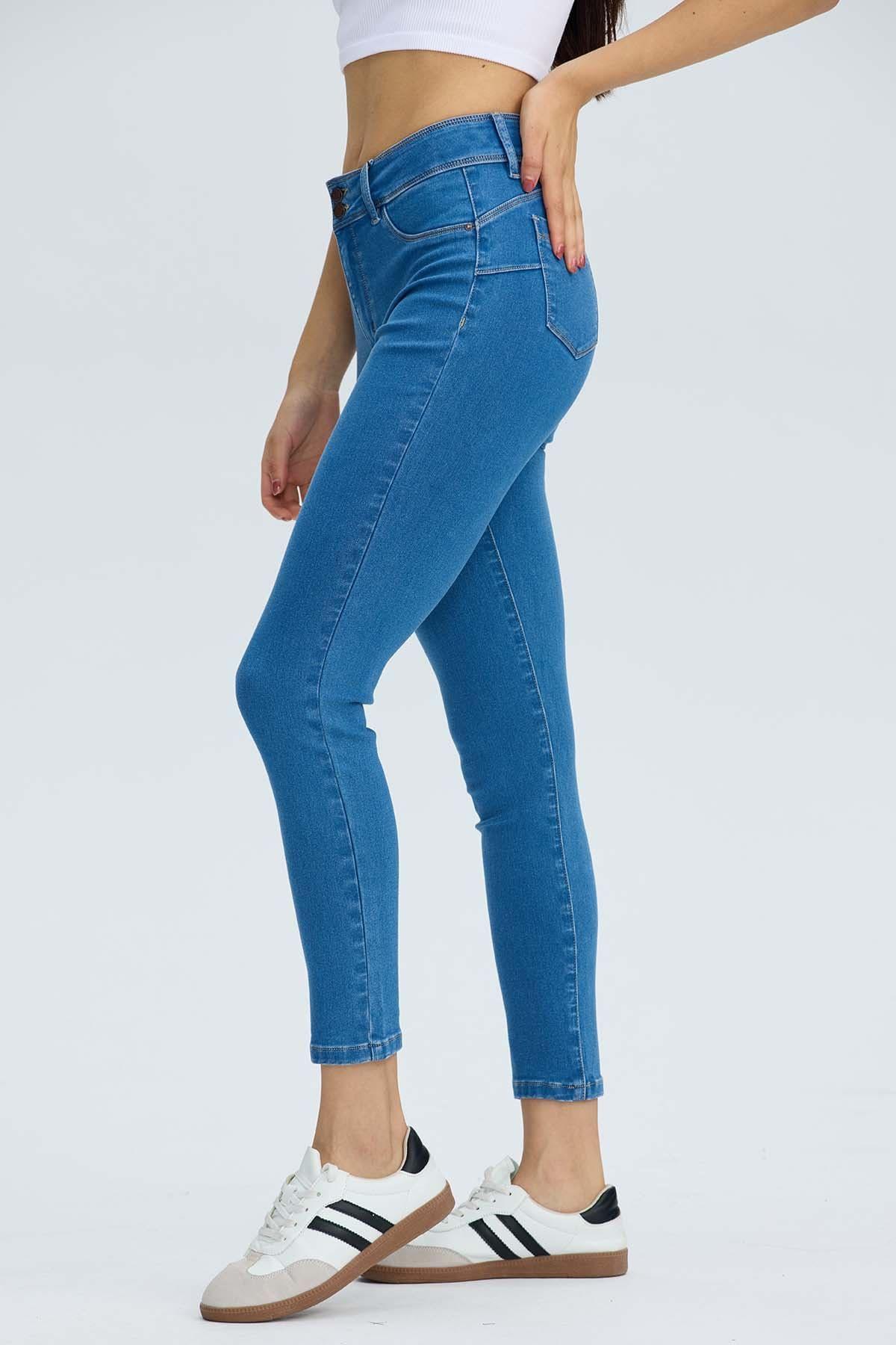 Jeans Mujer Push Up Jeny Azul-2