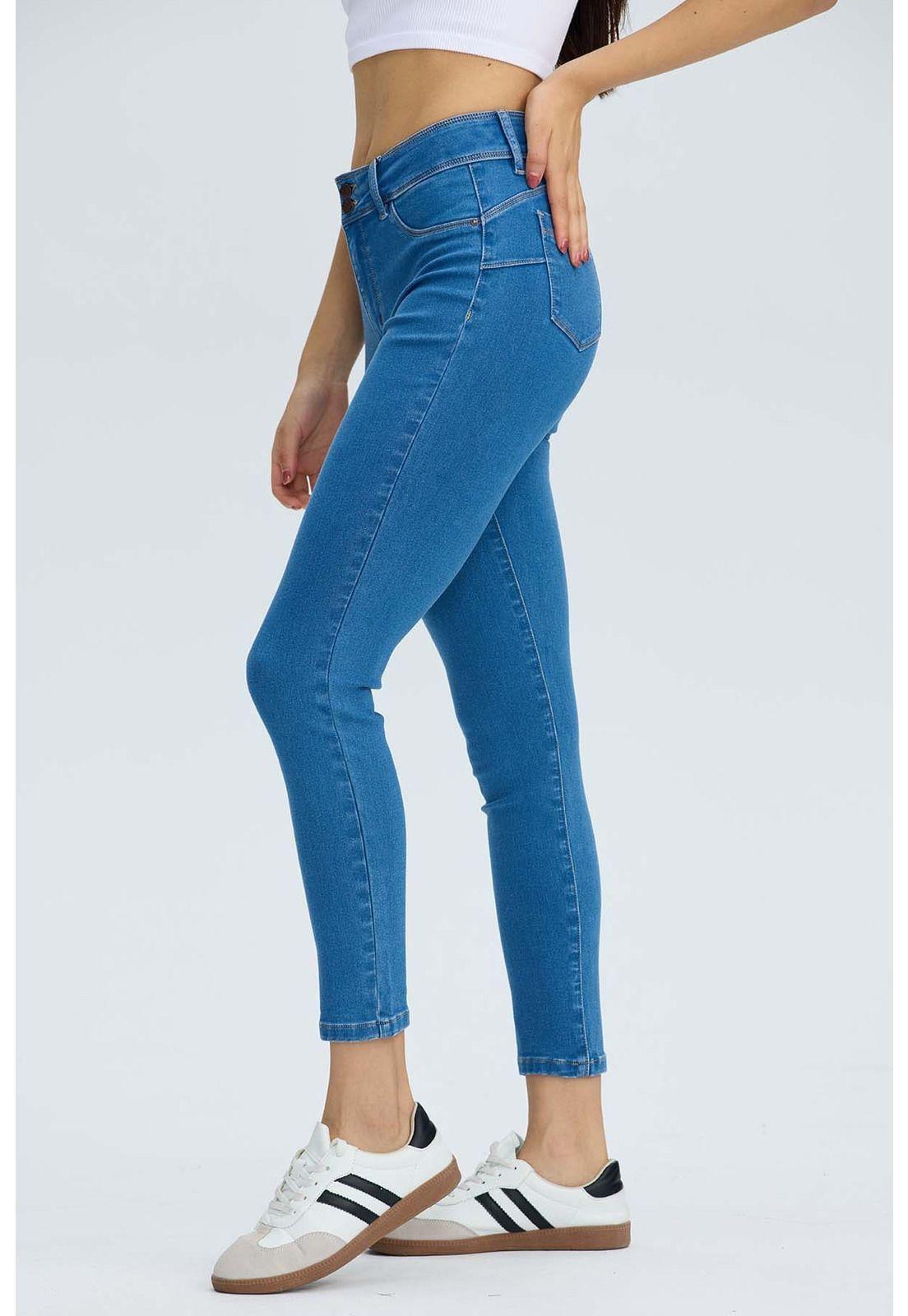 Jeans Mujer Push Up Jenny Azul-2