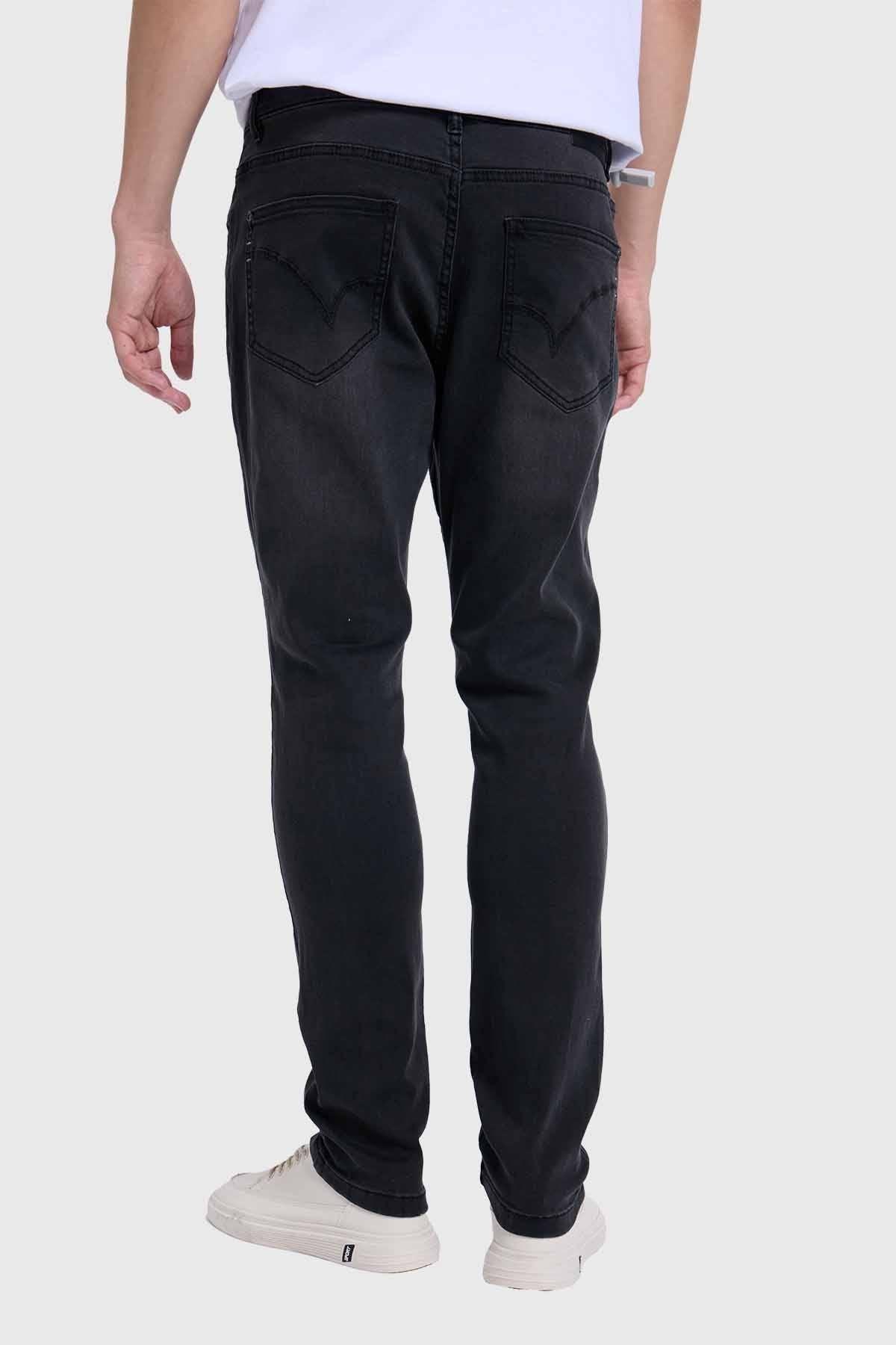 Jeans Hombre Skinny Negro-2