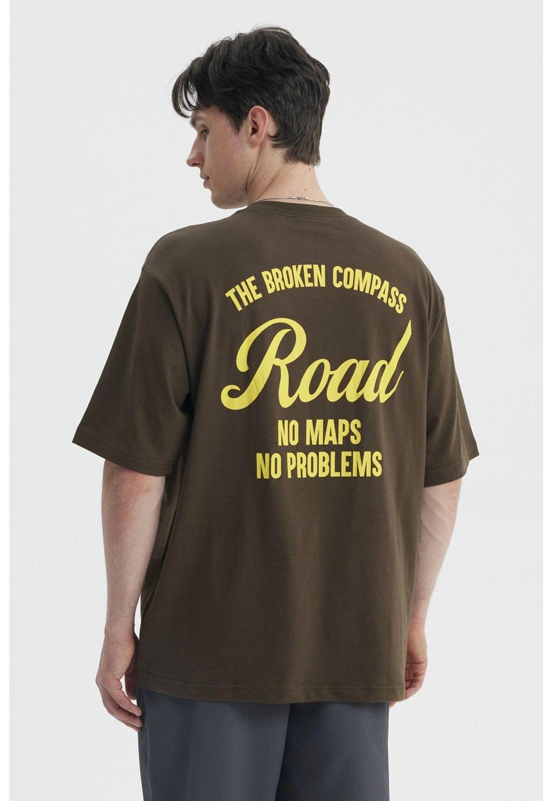 Polera Hombre Oversize Verde Militar- ll-1