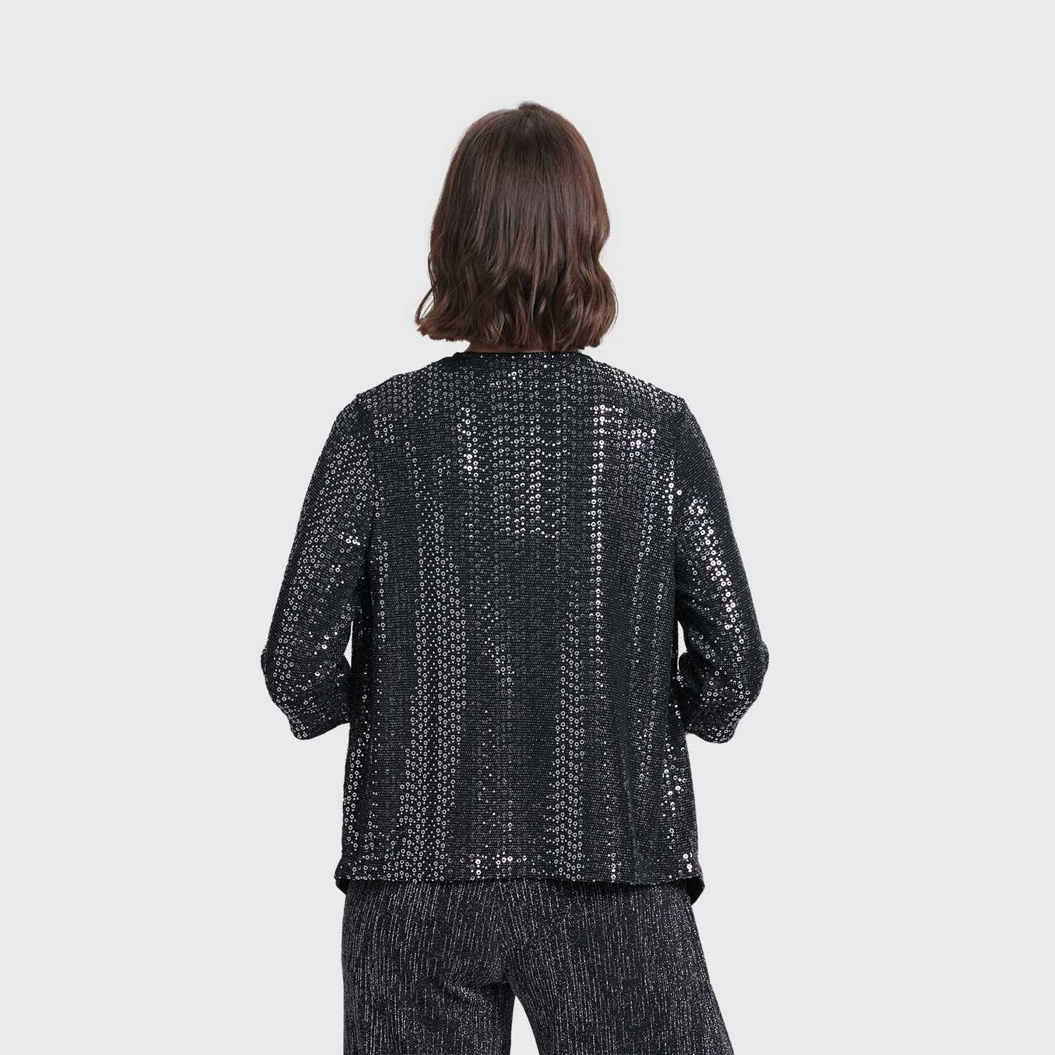Blusa Mujer Bolero Fiesta Negro Fashion's Park-2