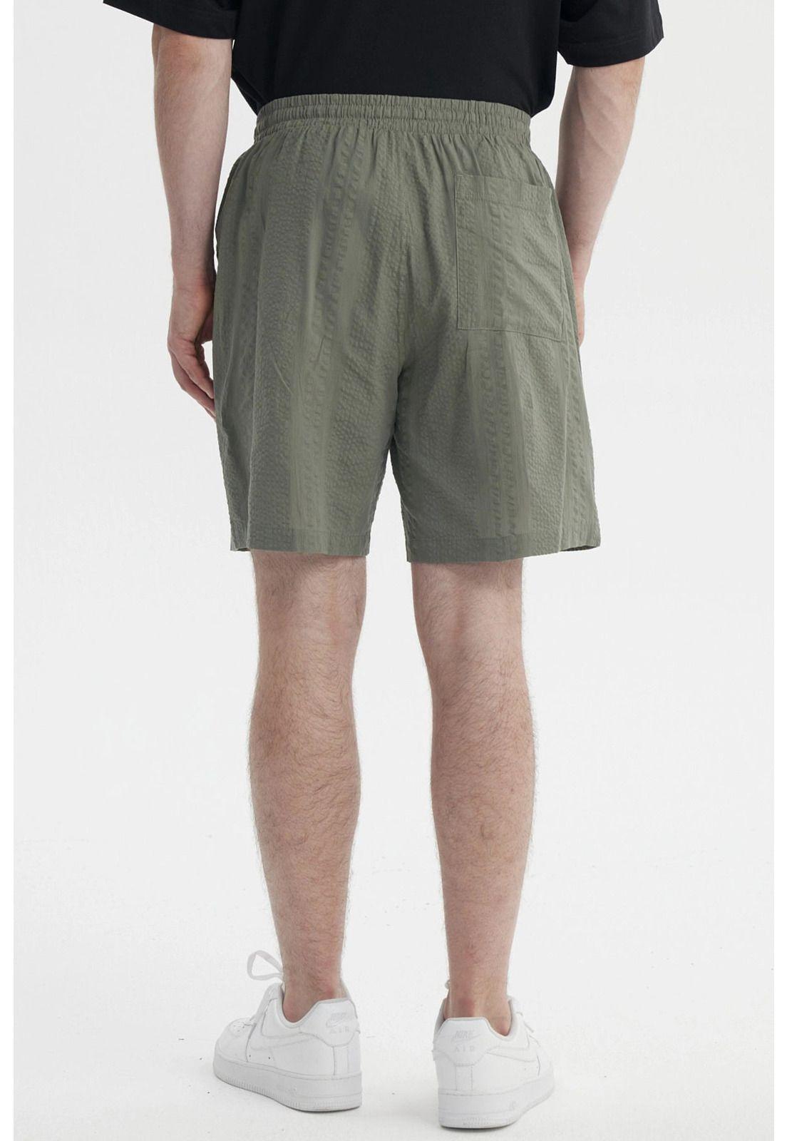 Bermuda Hombre Calce Recto Verde Militar- lll-2