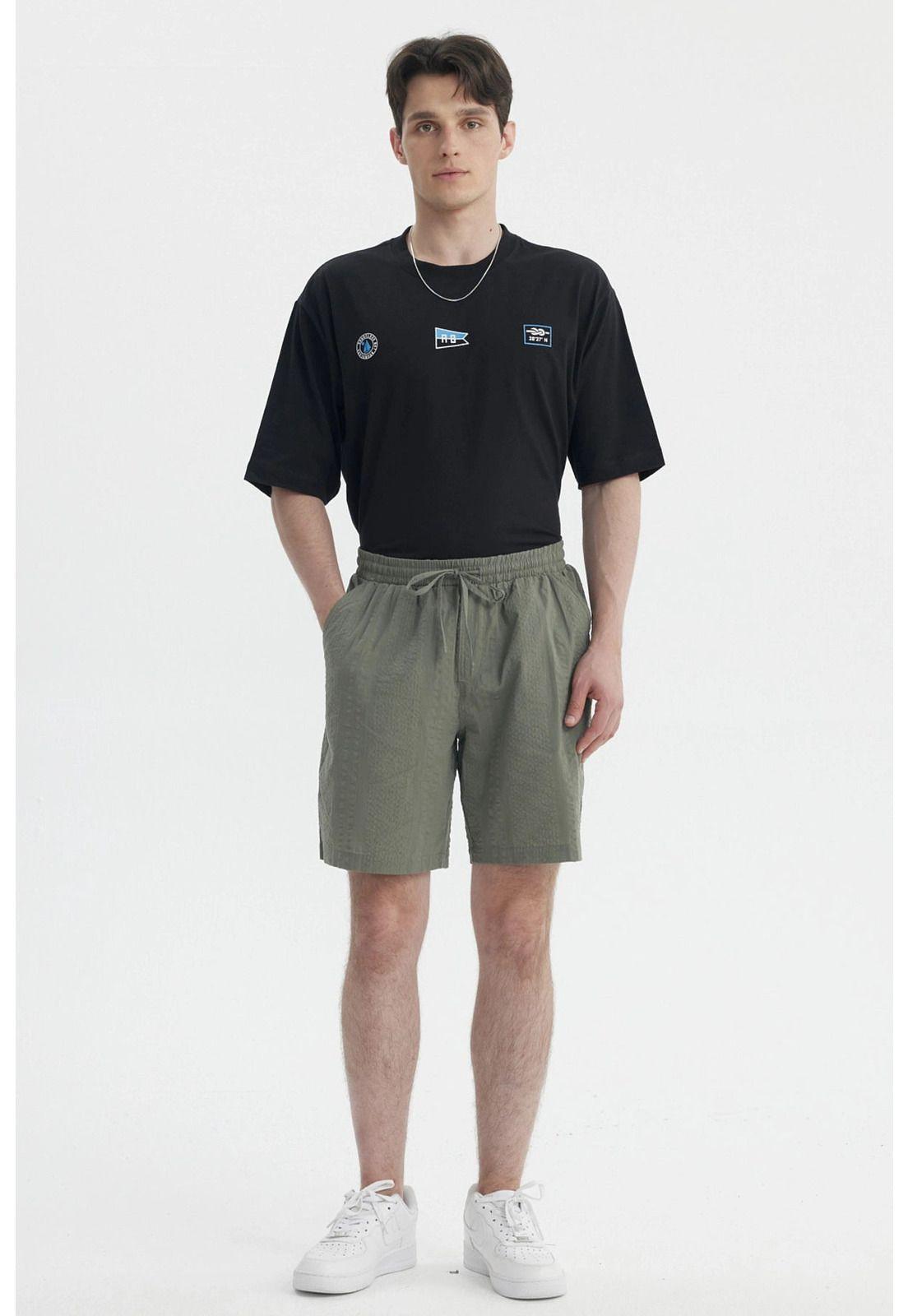 Bermuda Hombre Calce Recto Verde Militar- lll-3