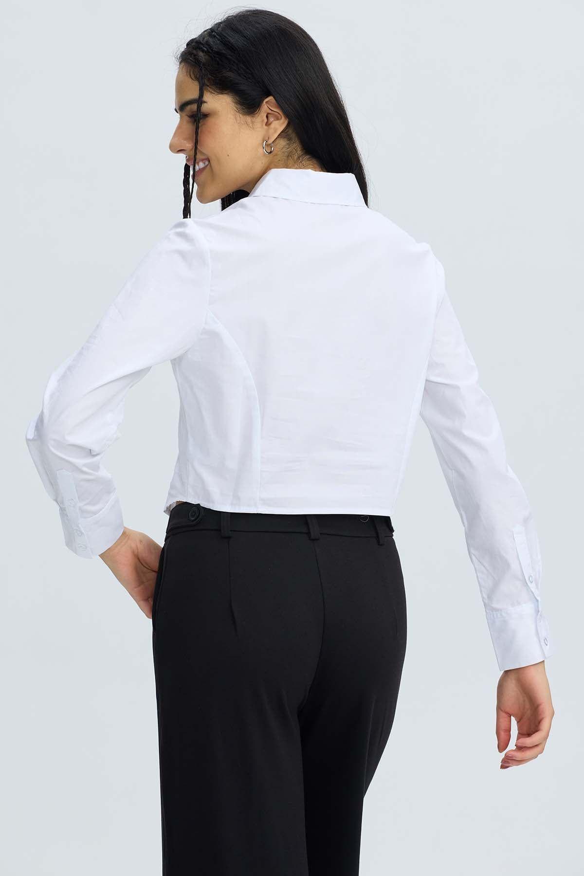 Blusa Mujer Basta Redonda Blanco-2