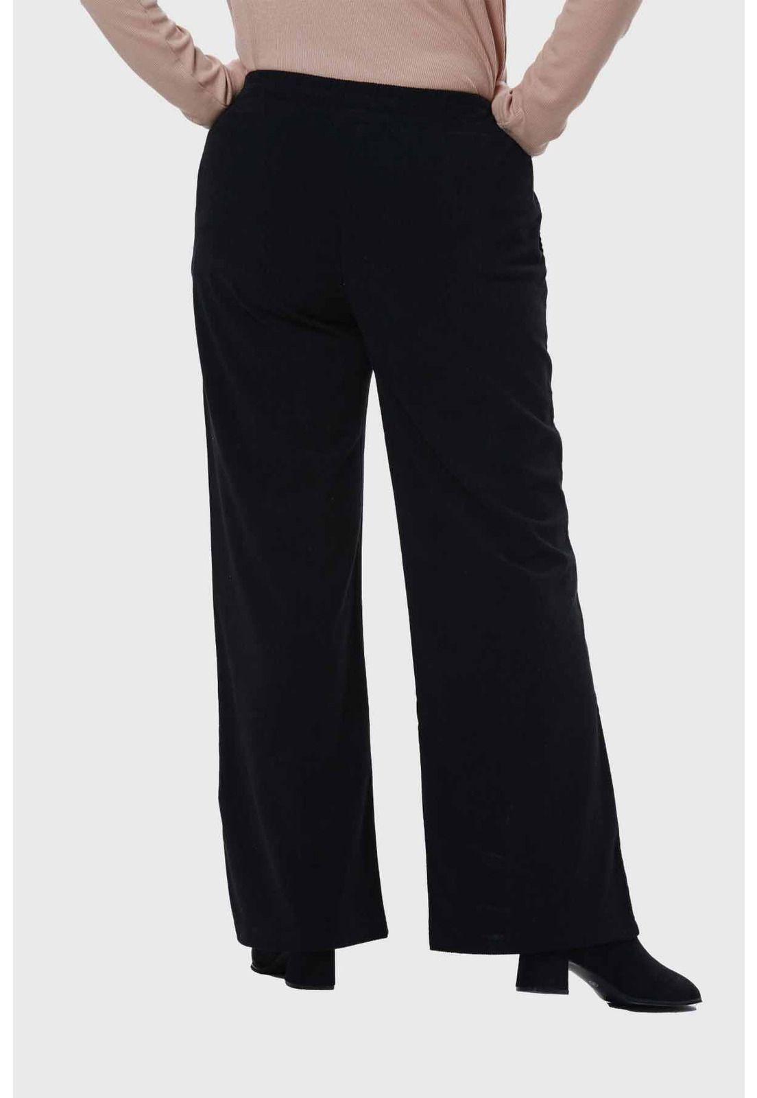 Pantalón Mujer Recto Negro - ll-2