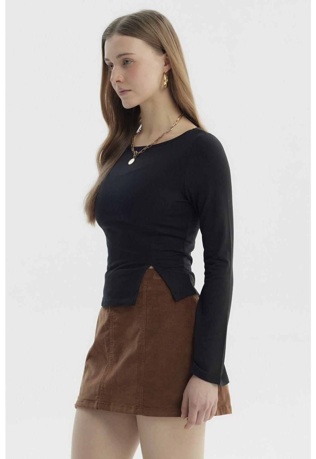 Polera Mujer Juvenil Negro - lll-1