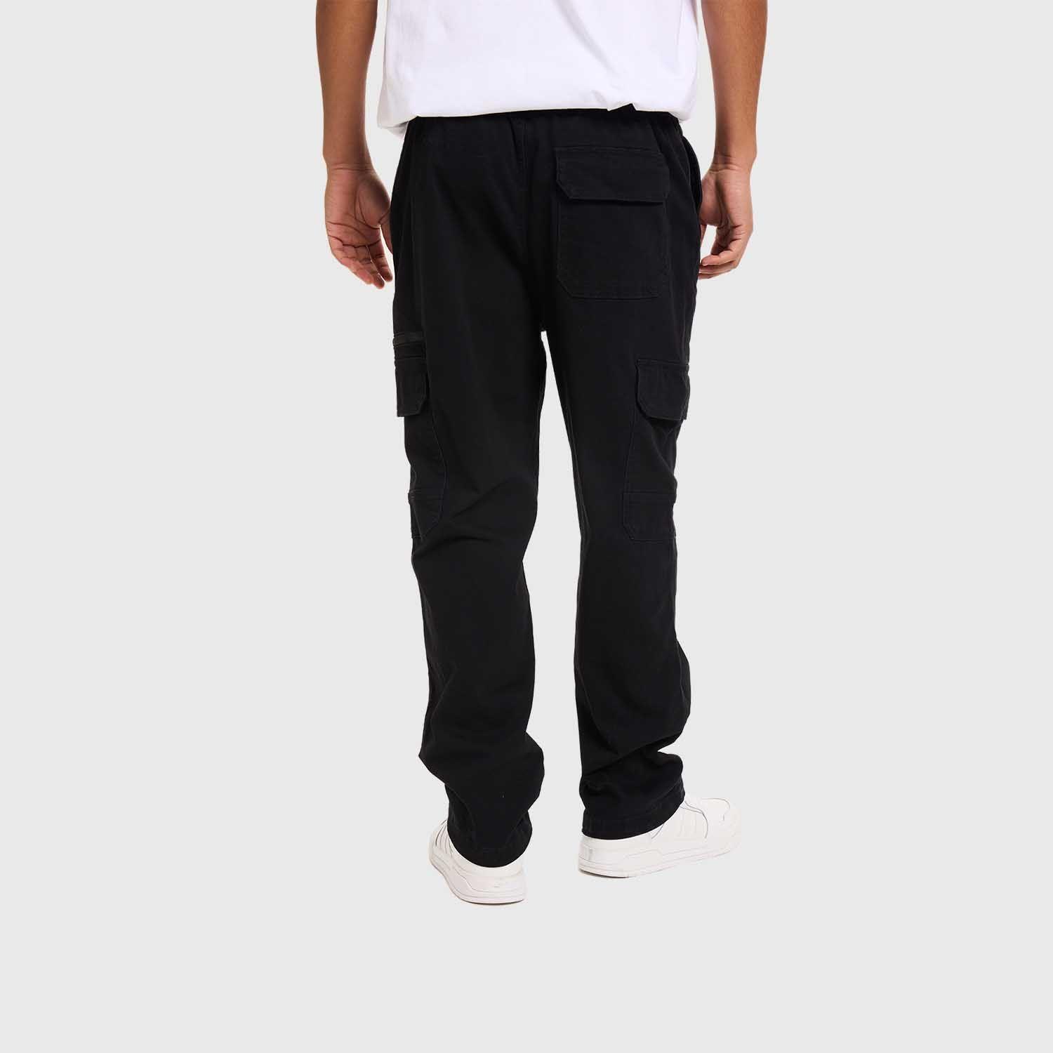 Pantalón Hombre Cargo Pretina Negro Fashion's Park-2
