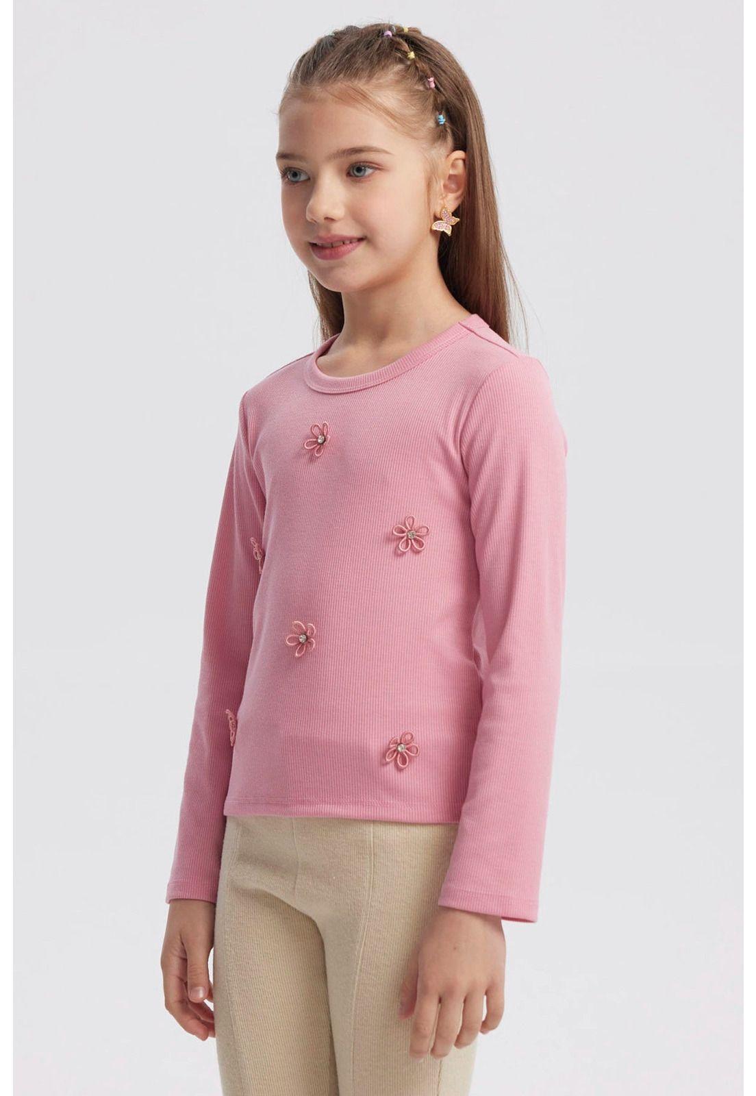 Polera Niña Slim Rosado - ll-1