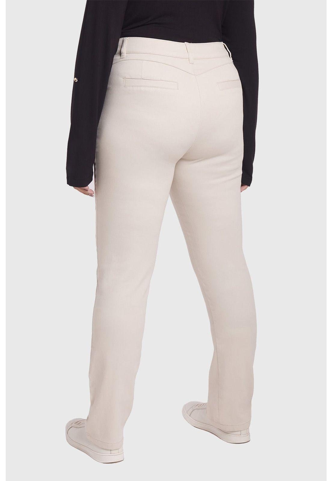 Pantalón Mujer Con Bolsillos Arena-1