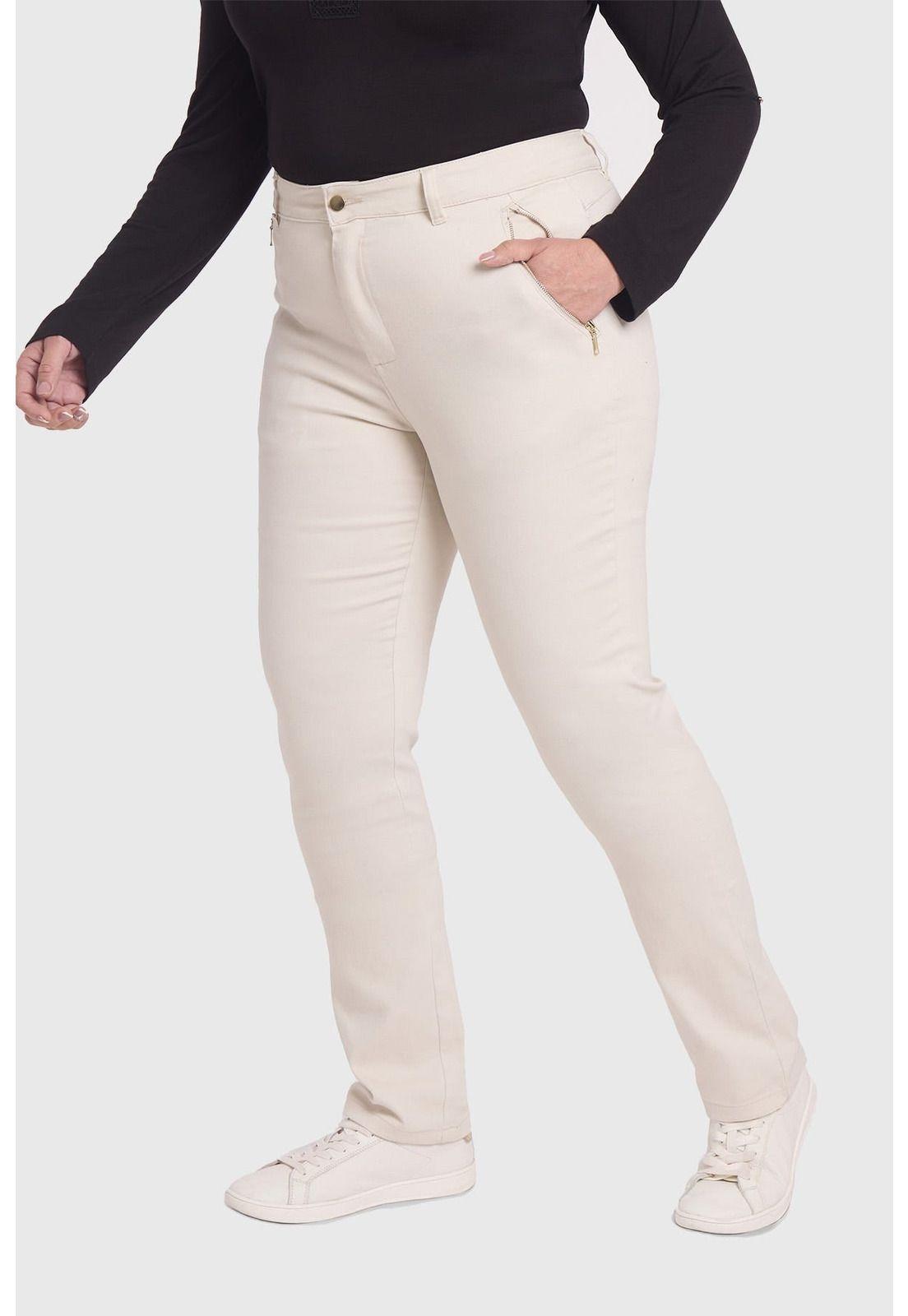 Pantalón Mujer Con Bolsillos Arena-3