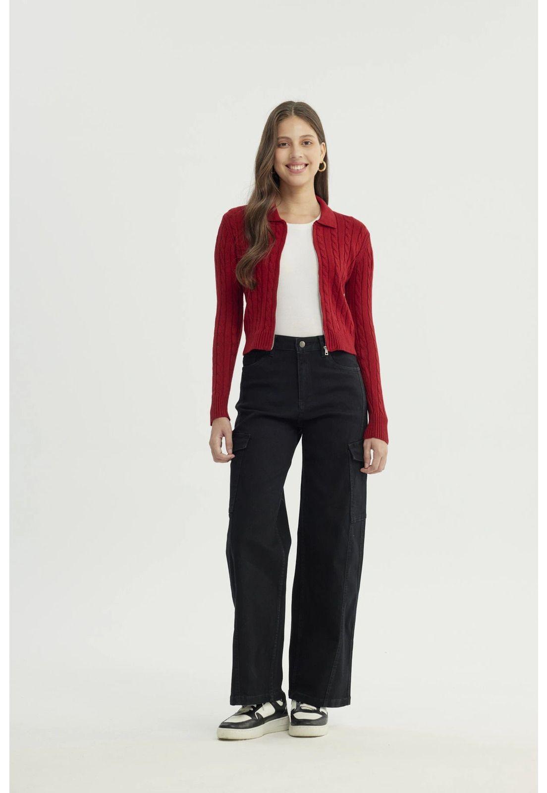 Sweater Mujer Slim Rojo - lll-3