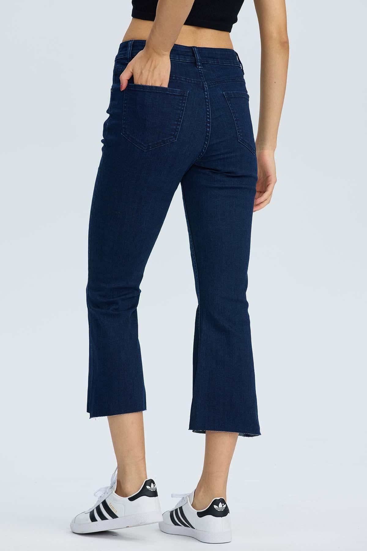 Jeans Mujer Vita Flare Azul Oscuro-2