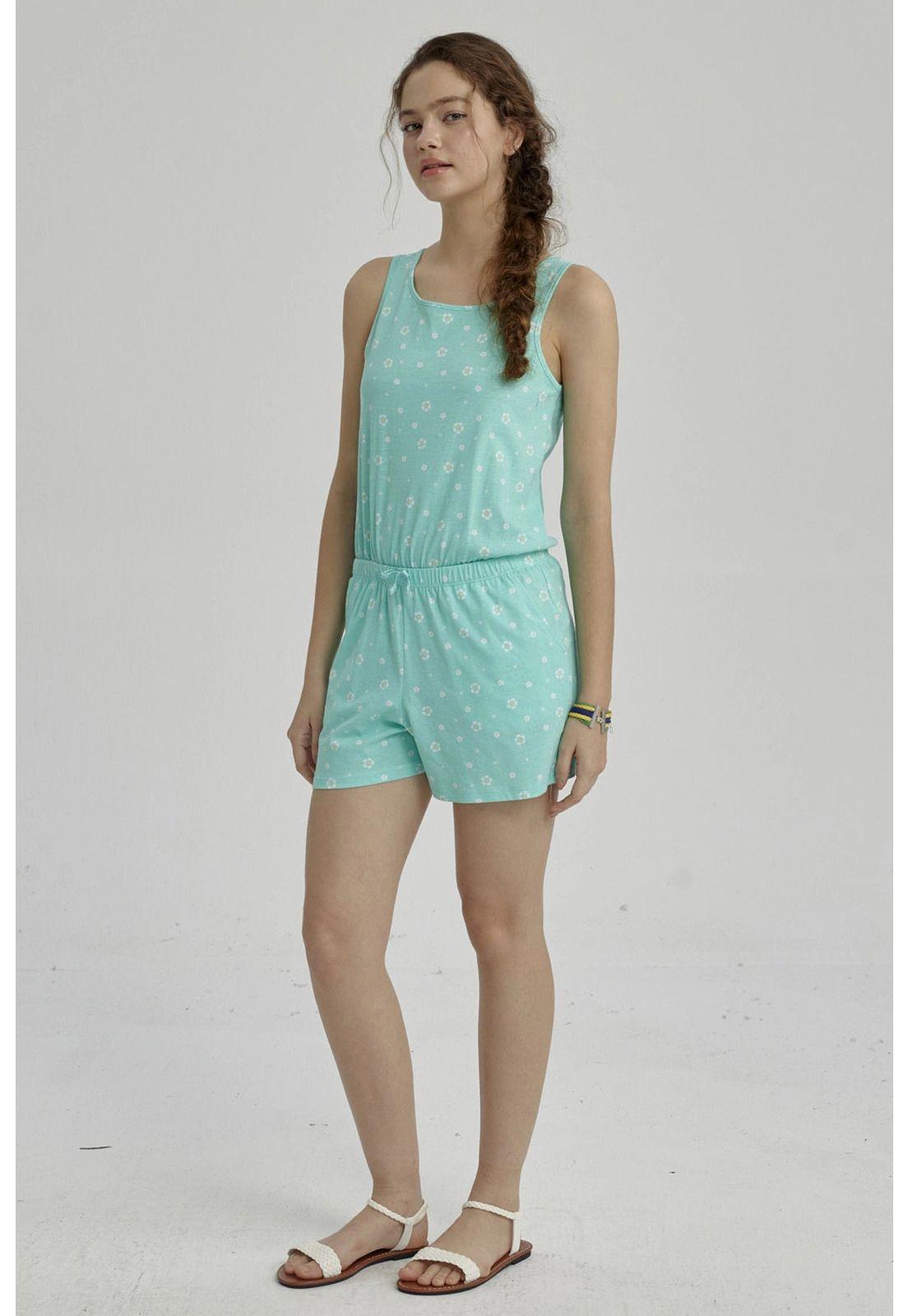 Enteritos Niña Teen Básico Verde Claro-2