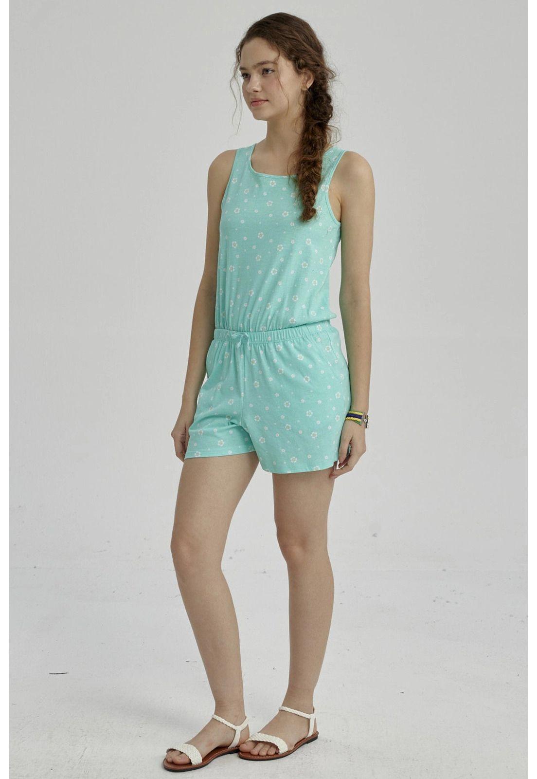 Enteritos Niña Teen Básico Verde Claro-3